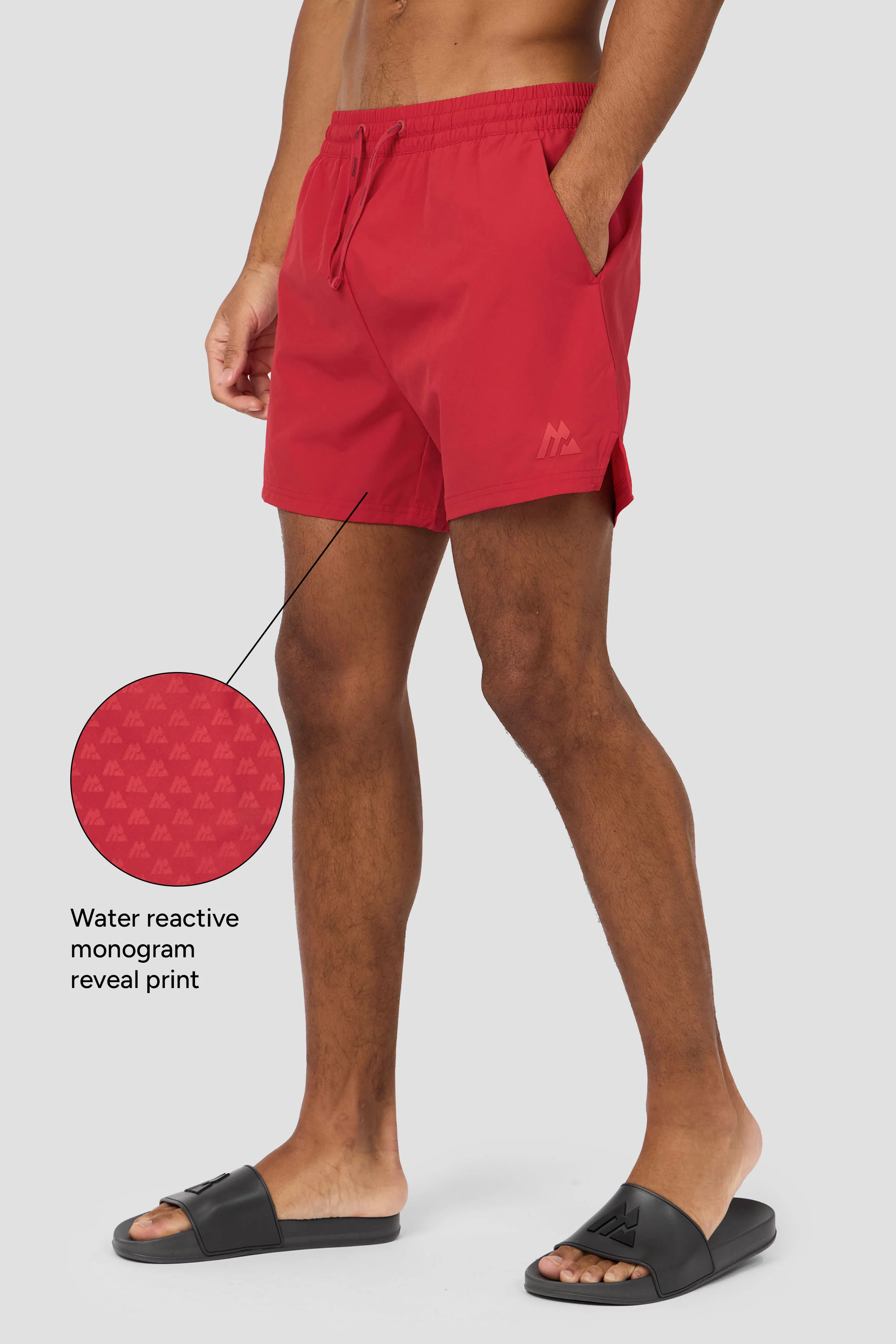 Monogram Swim Short - Cupid